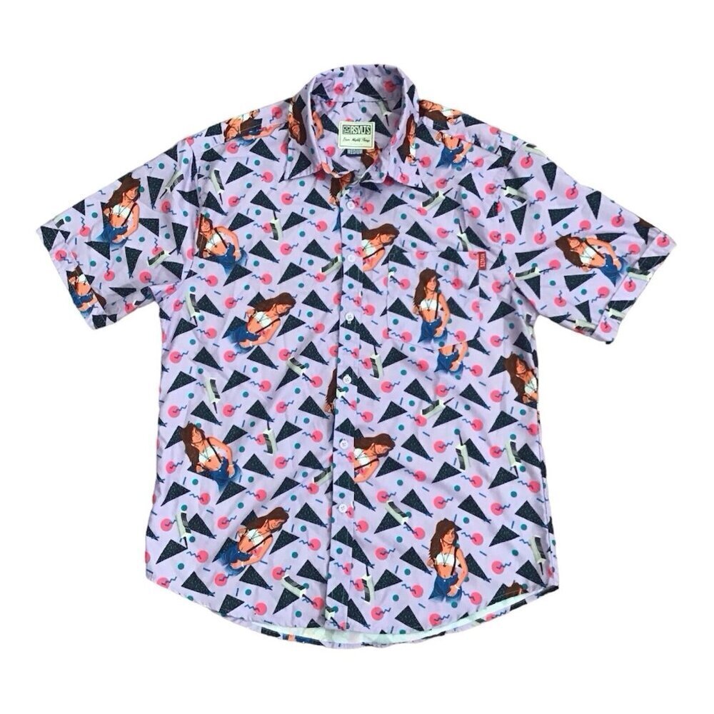 RSVLTS Kelly Kapowski Saved By The Bell Graphic Shirt Mens Sz XL Girl Telephone